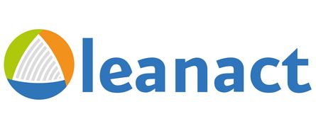Logo und Schriftzug der Firma leanact GmbH