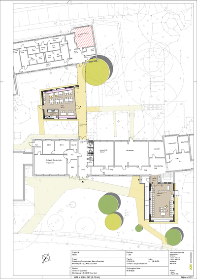 Plan der Schulerweiterung